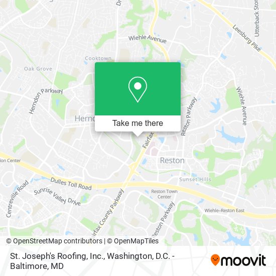 St. Joseph's Roofing, Inc. map