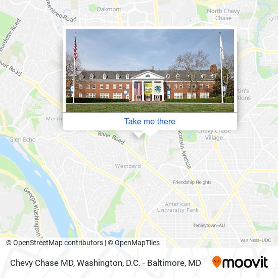 Chevy Chase MD map