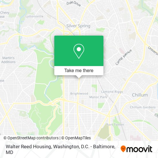 Walter Reed Housing map