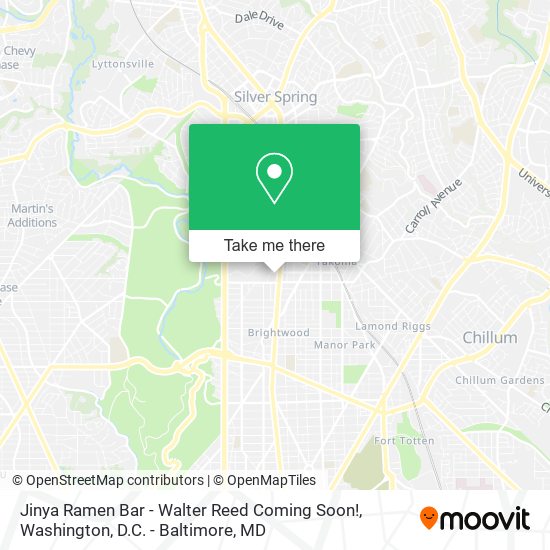 Jinya Ramen Bar - Walter Reed Coming Soon! map
