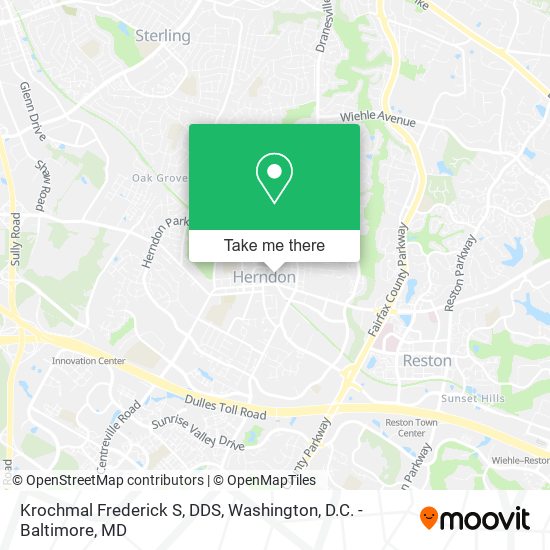 Krochmal Frederick S, DDS map