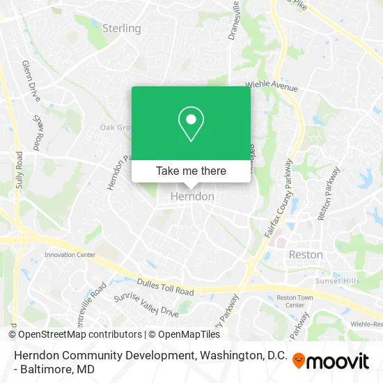 Herndon Community Development map