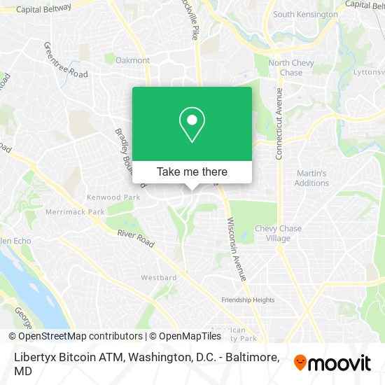 Mapa de Libertyx Bitcoin ATM