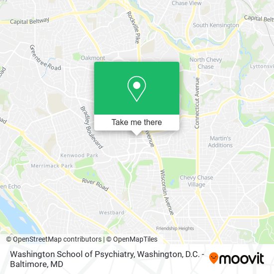 Washington School of Psychiatry map