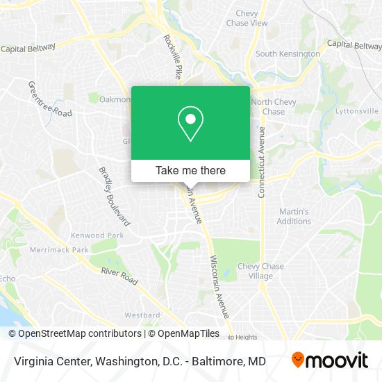 Mapa de Virginia Center