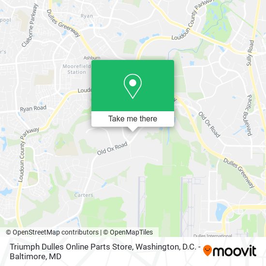 Triumph Dulles Online Parts Store map