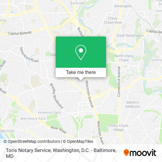 Toris Notary Service map