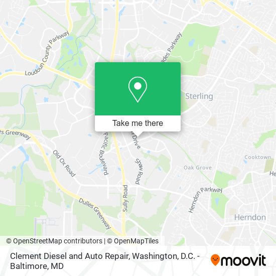 Mapa de Clement Diesel and Auto Repair