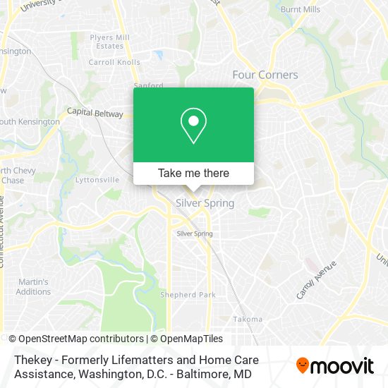 Thekey - Formerly Lifematters and Home Care Assistance map