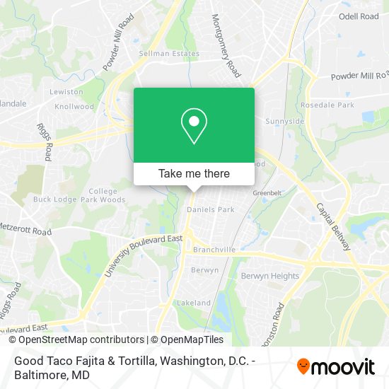 Mapa de Good Taco Fajita & Tortilla