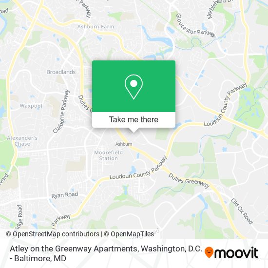 Atley on the Greenway Apartments map