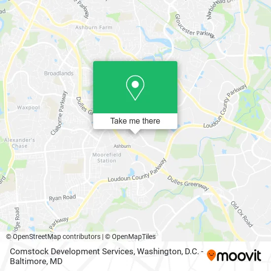 Comstock Development Services map
