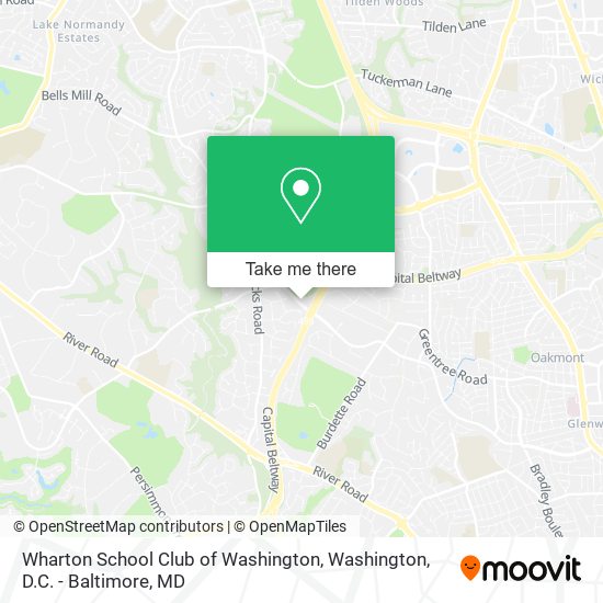 Mapa de Wharton School Club of Washington