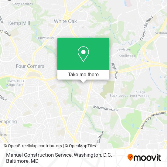 Mapa de Manuel Construction Service
