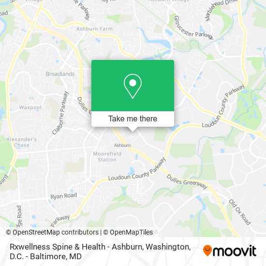 Mapa de Rxwellness Spine & Health - Ashburn