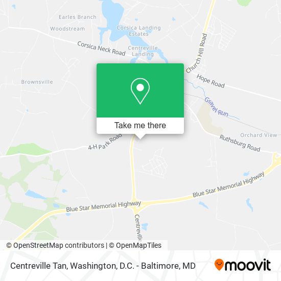 Centreville Tan map