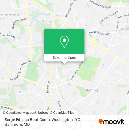 Sarge Fitness Boot Camp map