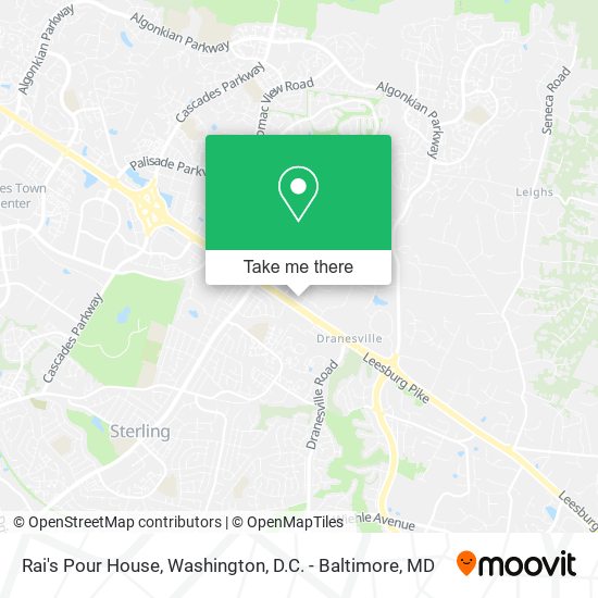 Rai's Pour House map