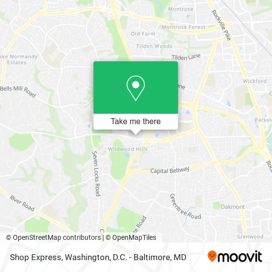 Mapa de Shop Express