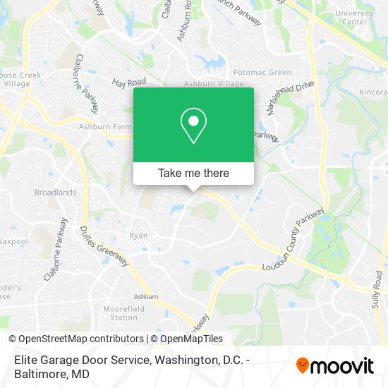 Elite Garage Door Service map