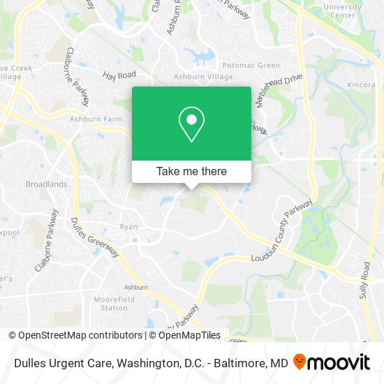 Dulles Urgent Care map