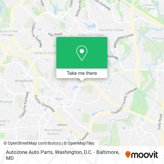 Autozone Auto Parts map