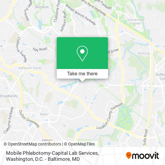 Mapa de Mobile Phlebotomy-Capital Lab Services