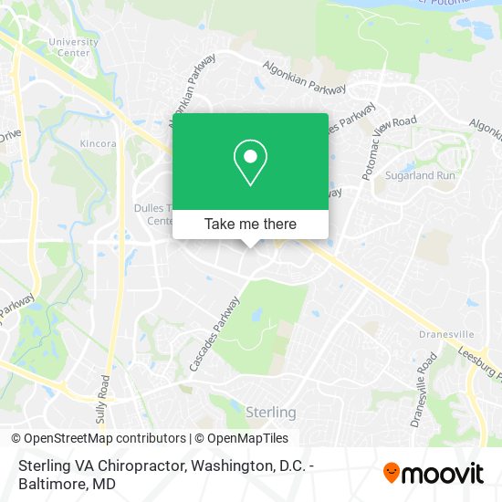 Sterling VA Chiropractor map