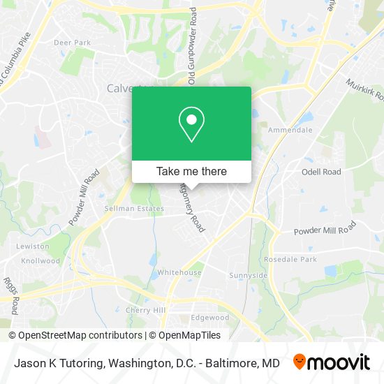 Jason K Tutoring map