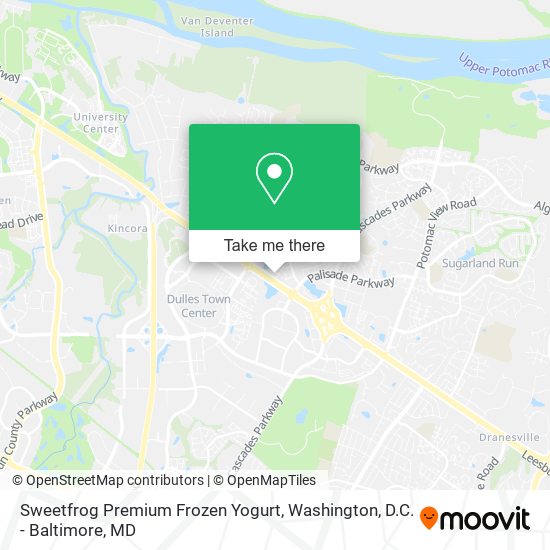 Sweetfrog Premium Frozen Yogurt map