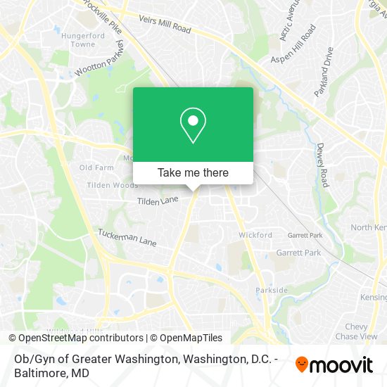 Ob/Gyn of Greater Washington map