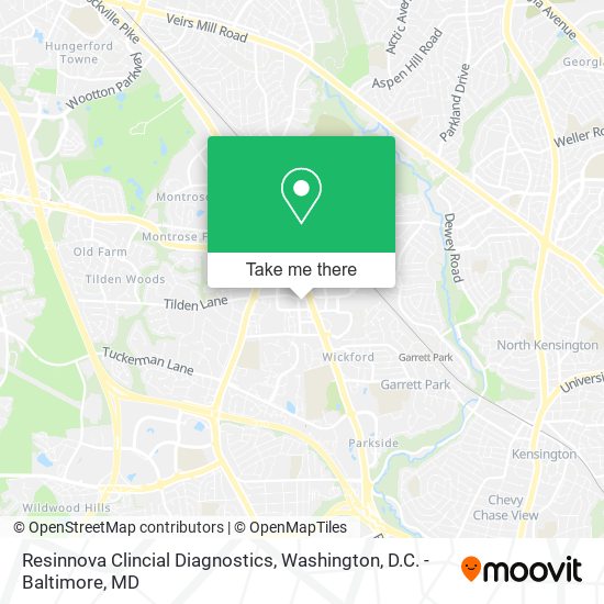 Mapa de Resinnova Clincial Diagnostics