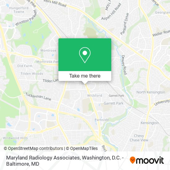 Maryland Radiology Associates map