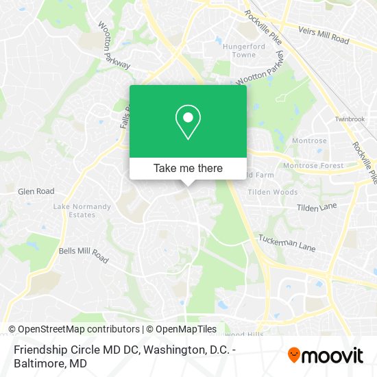 Mapa de Friendship Circle MD DC