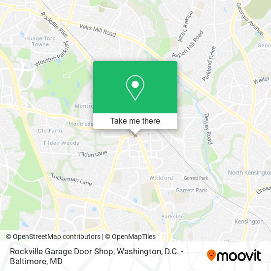 Mapa de Rockville Garage Door Shop