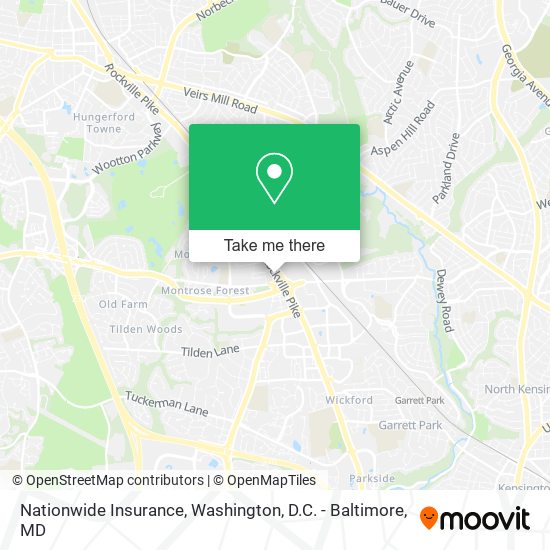 Mapa de Nationwide Insurance