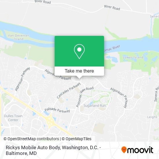 Rickys Mobile Auto Body map