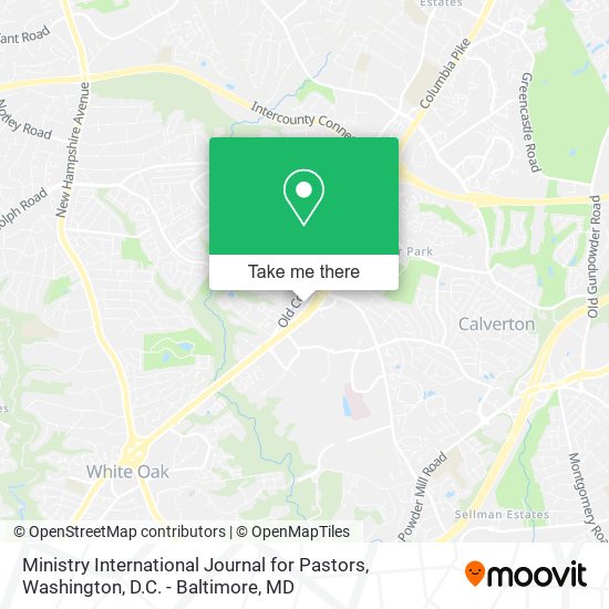 Mapa de Ministry International Journal for Pastors