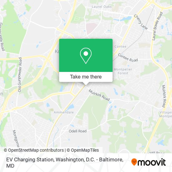 Mapa de EV Charging Station