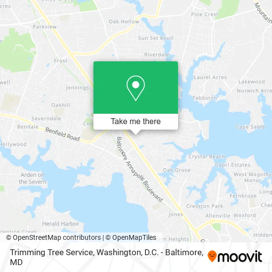 Trimming Tree Service map