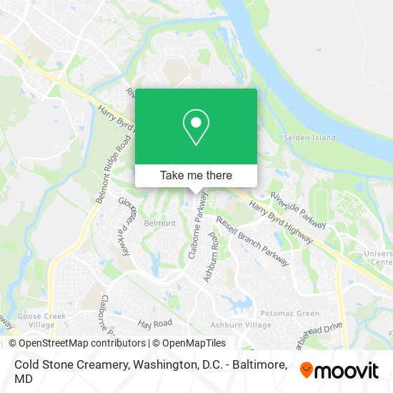 Cold Stone Creamery map