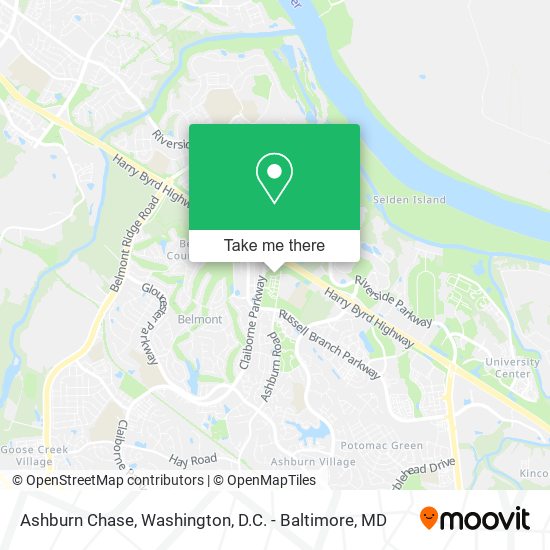 Ashburn Chase map