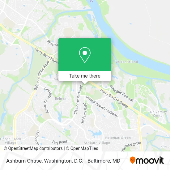 Ashburn Chase map