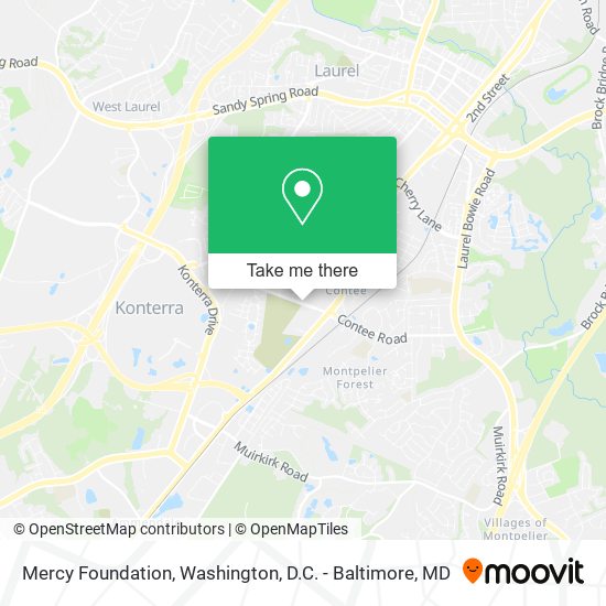 Mercy Foundation map