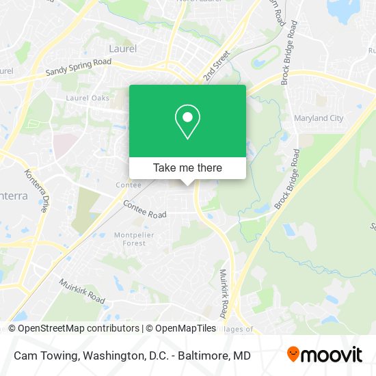Cam Towing map