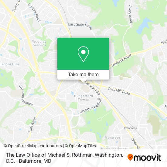 The Law Office of Michael S. Rothman map
