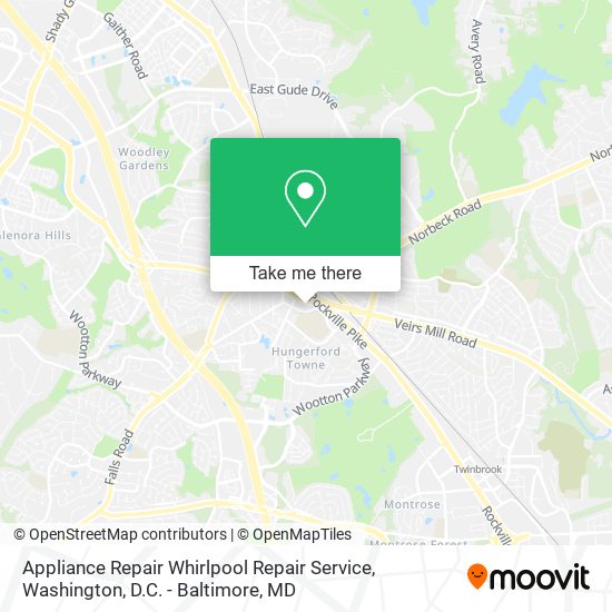 Appliance Repair Whirlpool Repair Service map