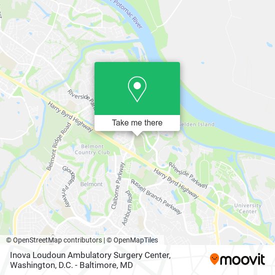 Mapa de Inova Loudoun Ambulatory Surgery Center