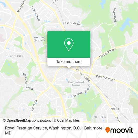 Royal Prestige Service map