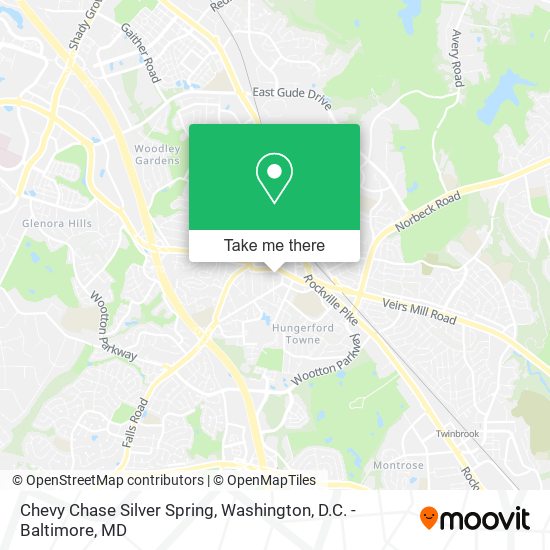 Mapa de Chevy Chase Silver Spring
